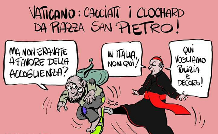Vaticano: cacciati i clochard da piazza San Pietro