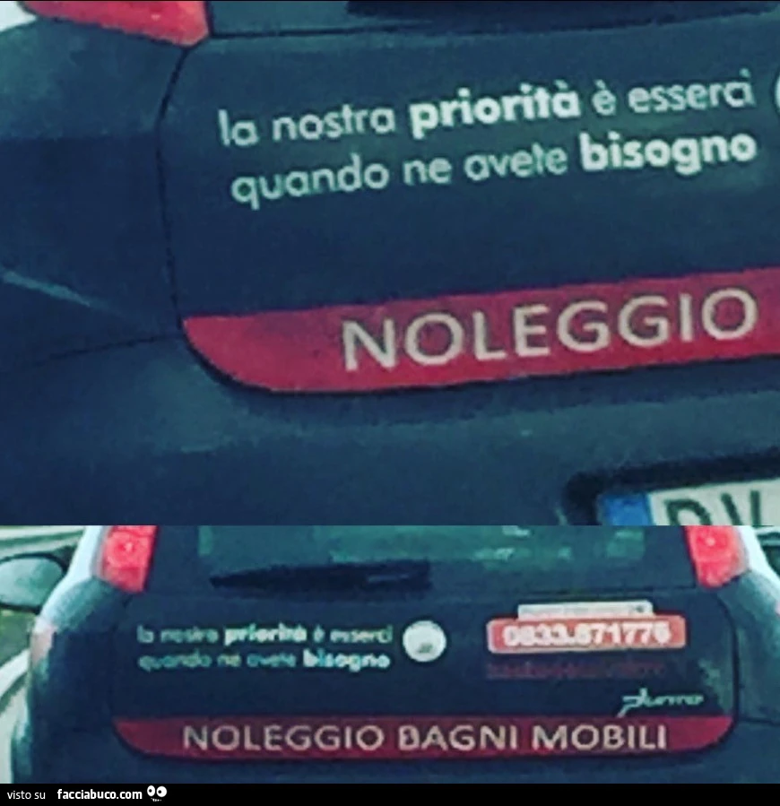 La nostra priorità è esserci quando ne avete bisogno. Noleggio bagni mobili