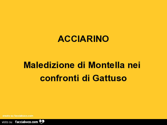 Acciarino: maledizione di Montella nei confronti di Gattuso