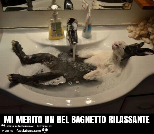 Mi merito un bel bagnetto rilassante