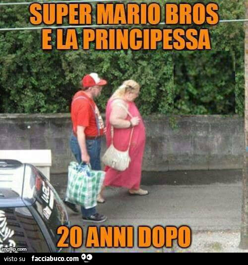 Super Mario Bros e la principessa 20 anni dopo