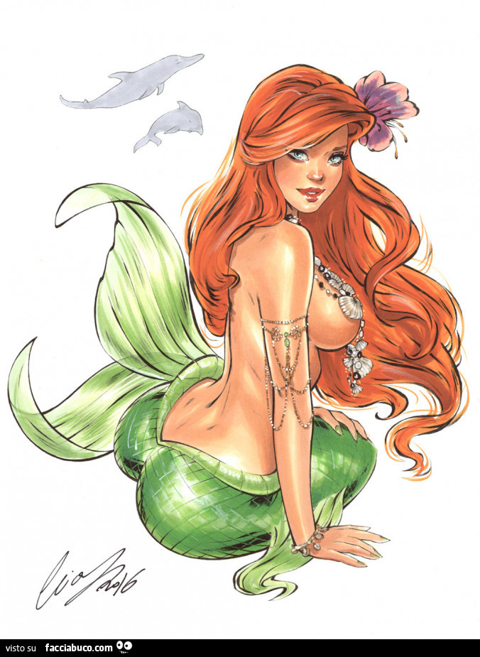 La sirenetta Ariel in versione sexy