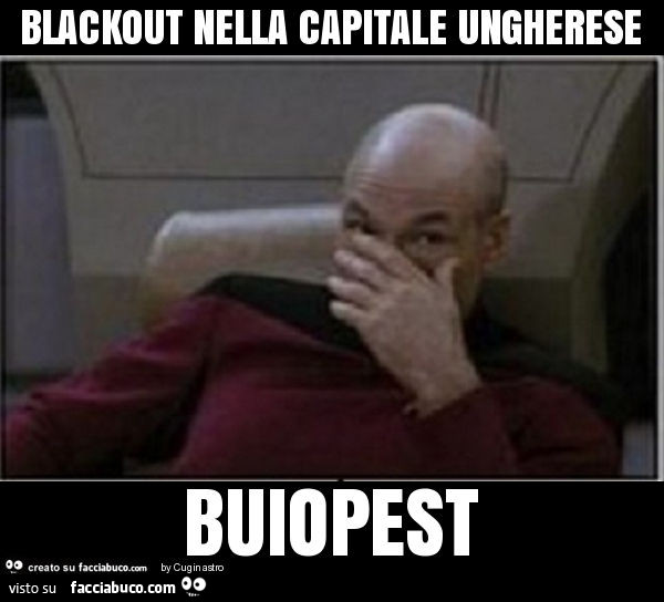 Blackout nella capitale ungherese buiopest