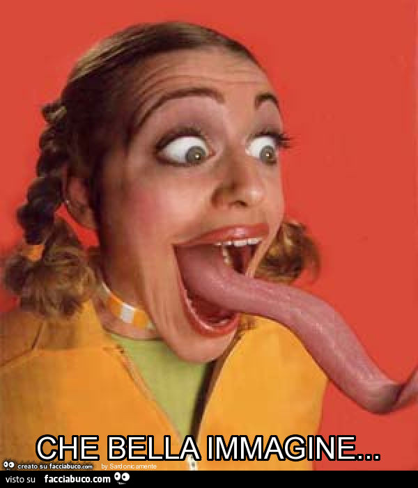 Lingua lunga. Che bella immagine