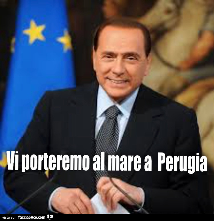 Berlusconi: vi porteremo al mare a Perugia