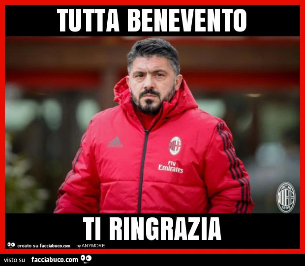 Tutta benevento ti ringrazia