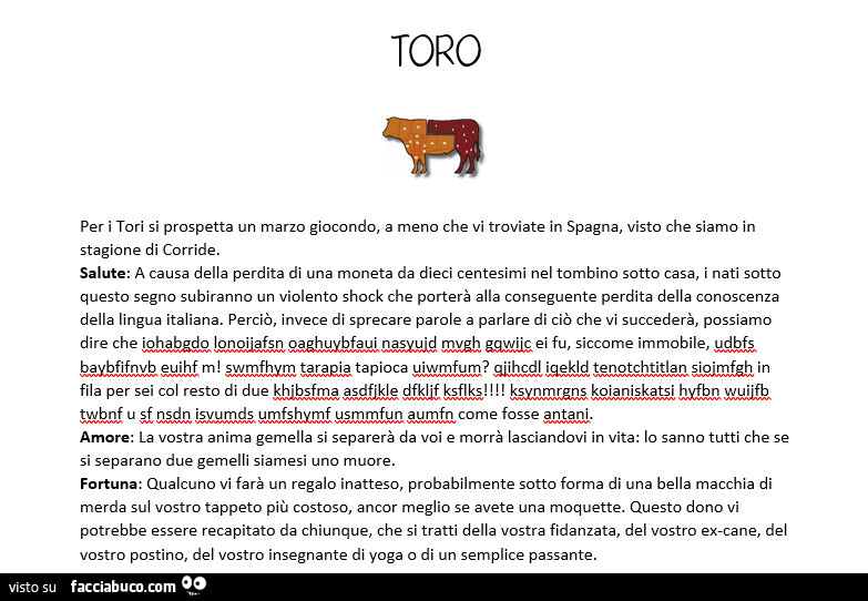 Tutti i meme sul segno zodiacale toro facciabuco.com Segno zodiacale 25 novembre