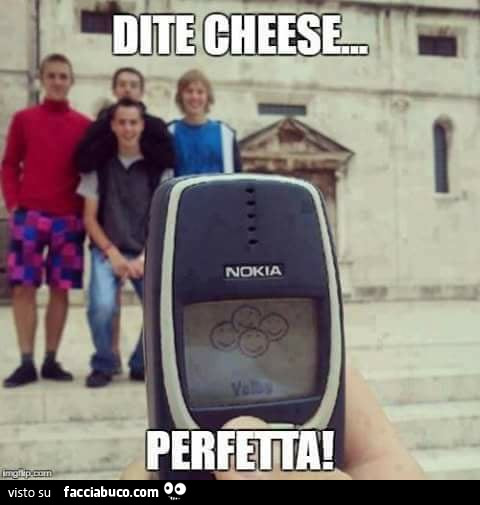 Dite cheese… perfetta! Foto con il Nokia 3310