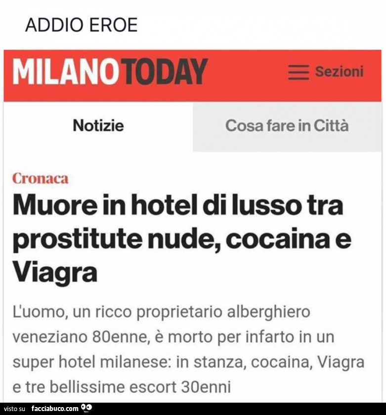 Muore in hotel di lusso tra prostitute nude, cocaina e viagra