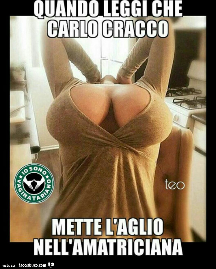 Quando leggi che Carlo Cracco mette l'aglio nell'amatriciana