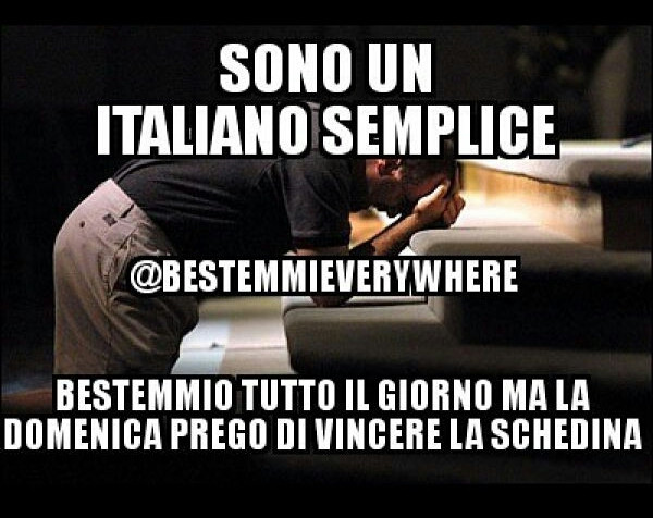 Sono un italiano semplice