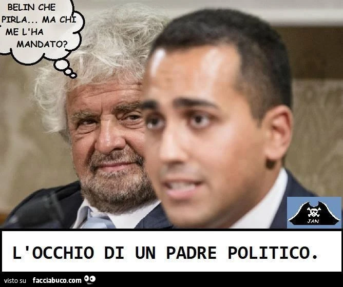 Belin che pirla&hellip; ma chi me l'ha mandato? L'occhio di un padre politico