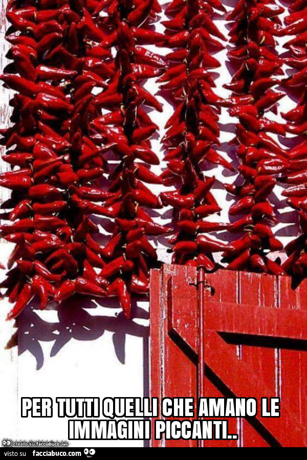 Per tutti quelli che amano le immagini piccanti