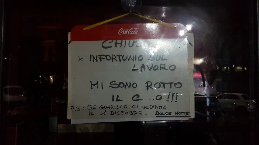 Si è rotto il c&hellip; o