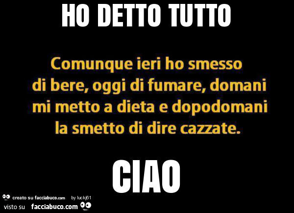 Dieta smettere di fumare
