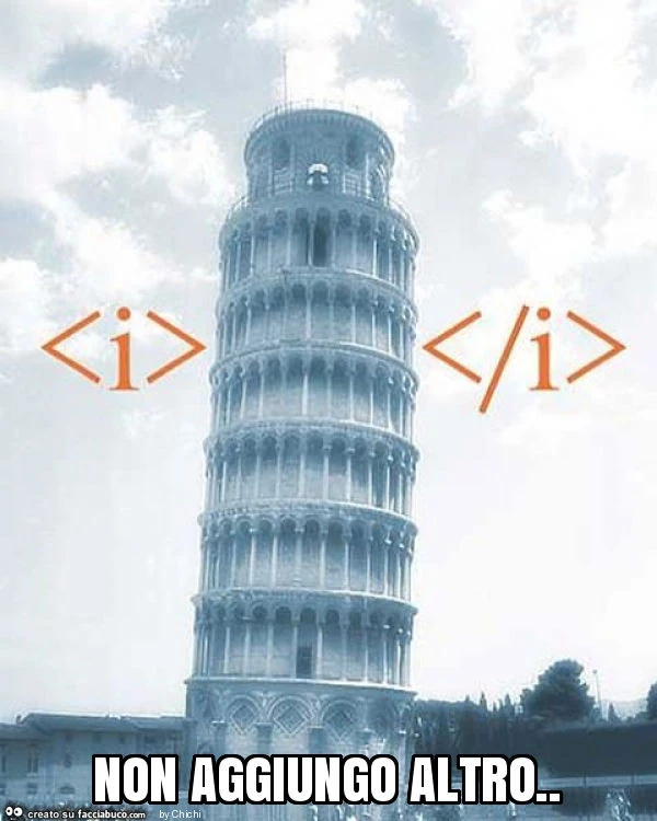 Non aggiungo altro