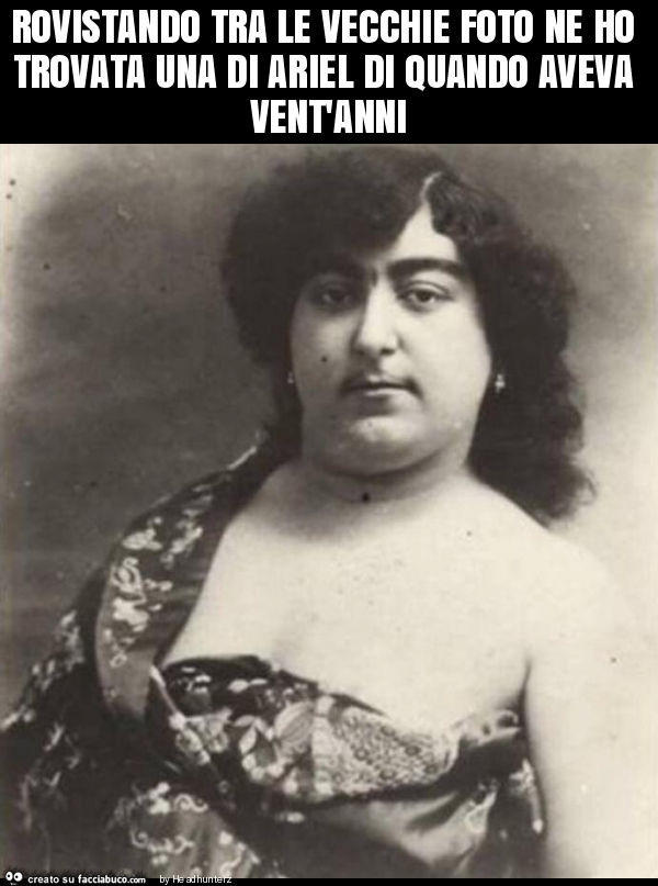 Rovistando tra le vecchie foto ne ho trovata una di ariel di quando aveva vent'anni