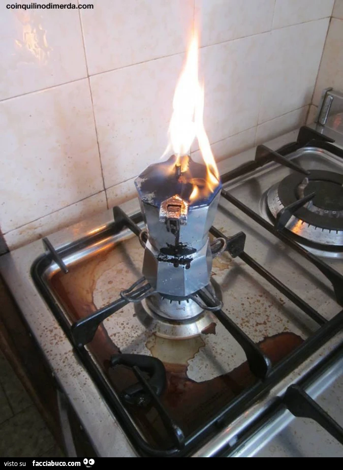 Caffettiera a fuoco