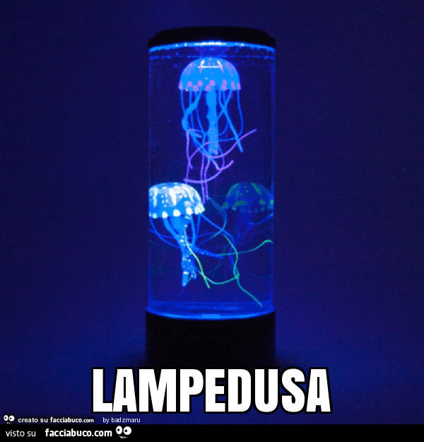 Meduse nella lampada. Lampedusa