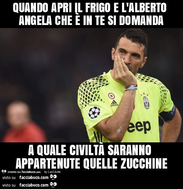 Quando apri il frigo e l'Alberto Angela che è in te si domanda a quale civiltà saranno appartenute quelle zucchine