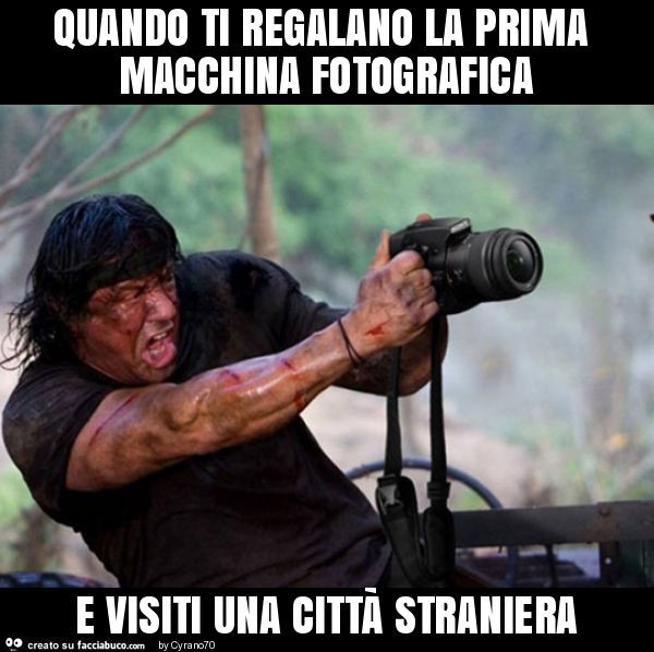 Quando ti regalano la prima macchina fotografica e visiti una città straniera