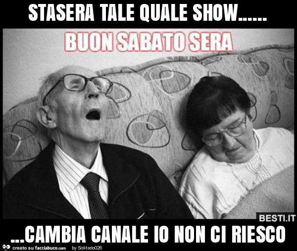 Stasera tale quale show&hellip; cambia canale io non ci riesco