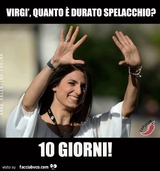 Virgì, quanto è durato spelacchio? 10 giorni