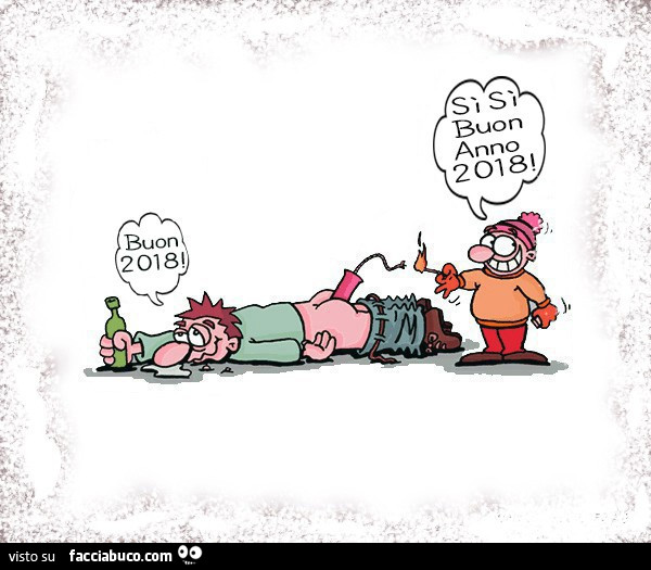 Buon 2018. Si si buon anno 2018