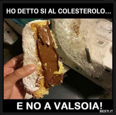 Ho detto si al colesterolo no a valsoia