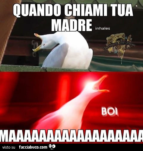 Quando chiami tua madre maaaaaaaaaaaaaaaaaa