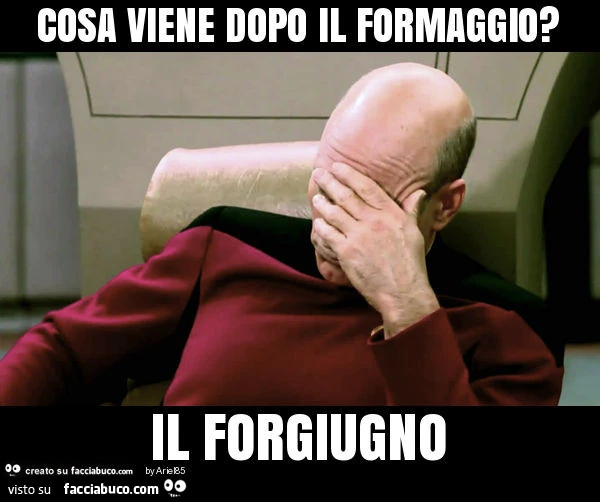 Cosa viene dopo il formaggio? Il forgiugno