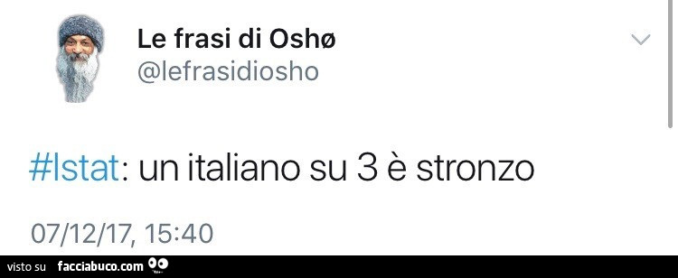 Istat: un italiano su 3 è stronzo