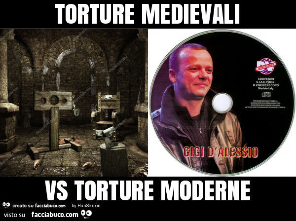 Torture medievali vs torture moderne