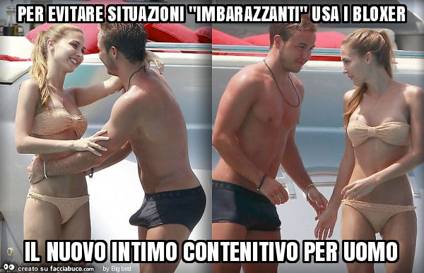 Per evitare situazioni "imbarazzanti" usa i bloxer il nuovo intimo contenitivo per uomo