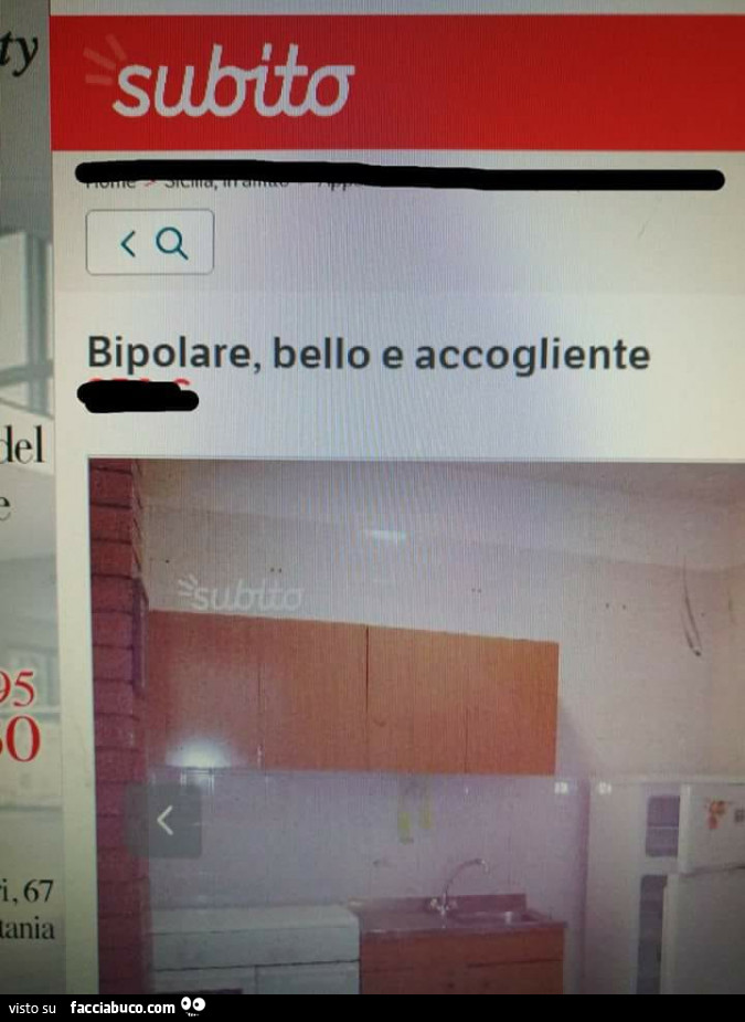 Annuncio Subito. Bipolare, bello e accogliente