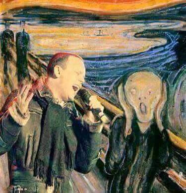 Gigi d'alessio urlo di Munch