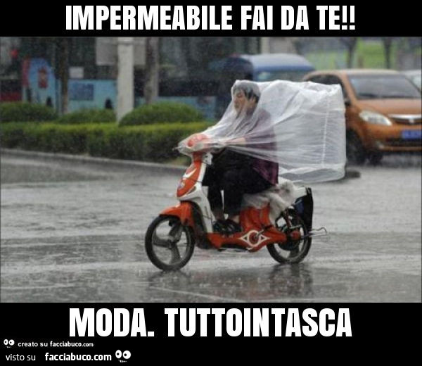 Impermeabile fai da te! Moda. Tuttointasca
