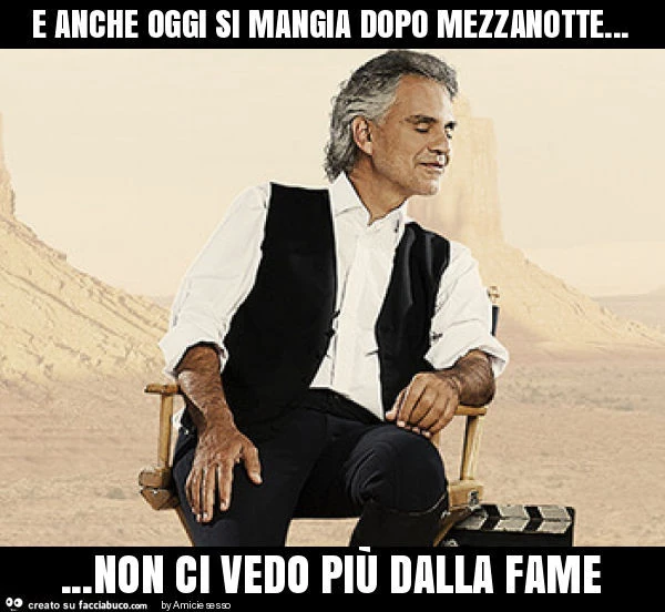 E anche oggi si mangia dopo mezzanotte&hellip; non ci vedo più dalla fame