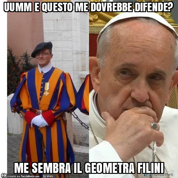 Uumm e questo me dovrebbe difende? Me sembra il geometra filini