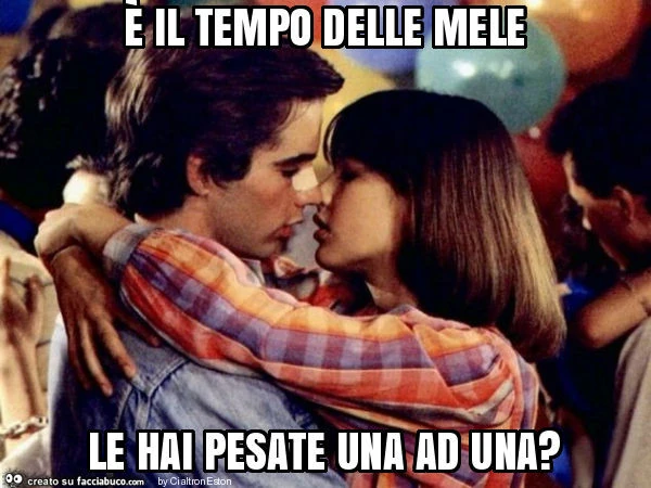 È il tempo delle mele le hai pesate una ad una?