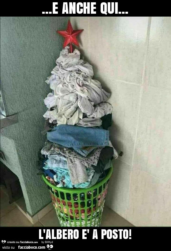 E anche qui… l'albero è a posto