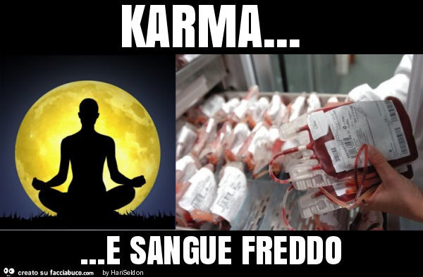 Karma… e sangue freddo