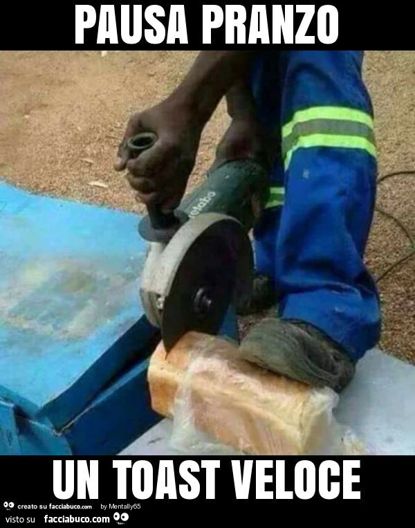 Pausa pranzo un toast veloce