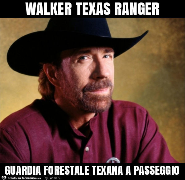 Walker texas ranger guardia forestale texana a passeggio