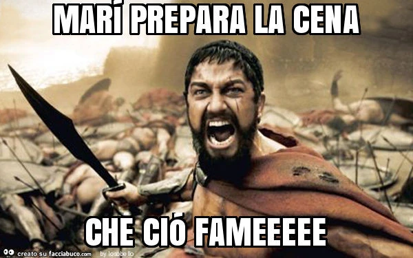 Marí prepara la cena che ció fameeeee