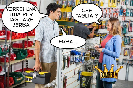 Vorrei una tuta per tagliare erba
