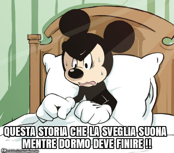 Questa storia che la sveglia suona mentre dormo deve finire