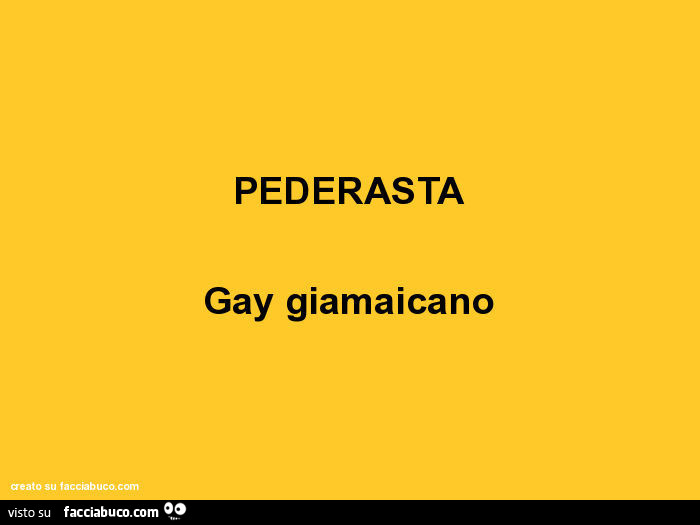 Pederasta: gay giamaicano