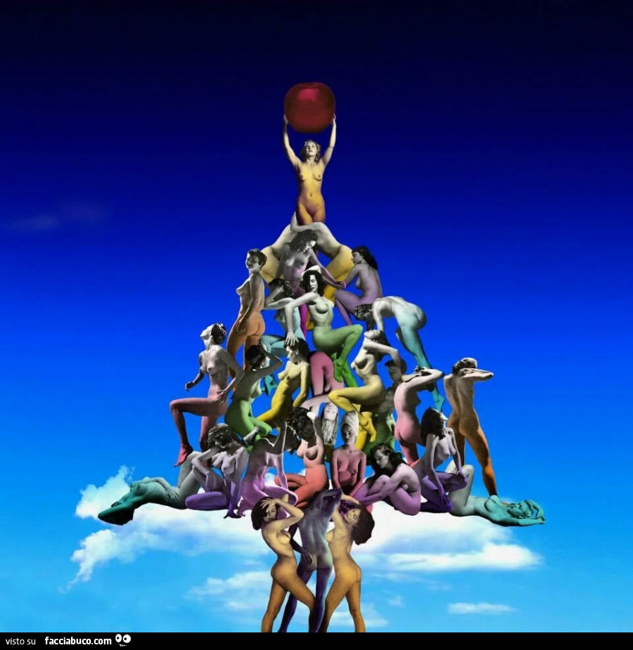 Albero di Natale di donne nude