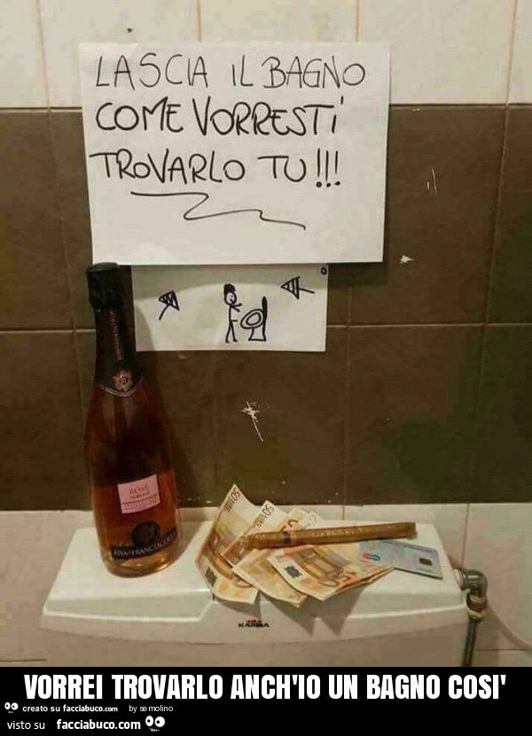 Vorrei trovarlo anch'io un bagno così
